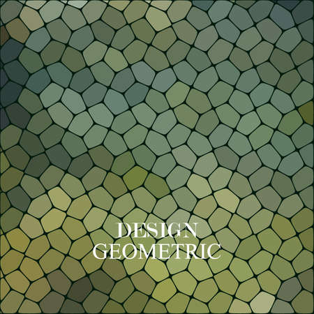 Green vector illustration background sea stones pattern eco design abstract mosaicのイラスト素材