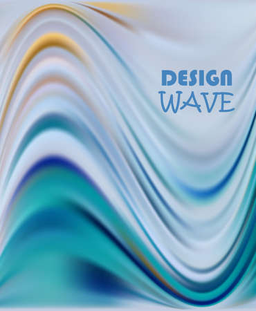 Modern colorful flow poster. Wave Liquid shape in blue color background. Art design for your design project.のイラスト素材
