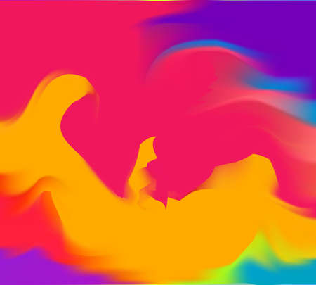 Modern colorful flow poster. Wave Liquid shape color background. Art design for your design project.のイラスト素材