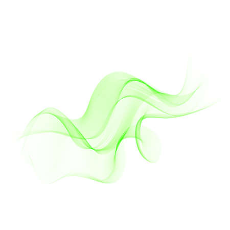 Abstract vector background, green waved lines for brochure, website, flyer design.のイラスト素材
