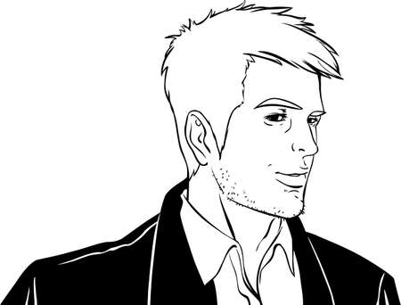 Portrait of a Manのイラスト素材