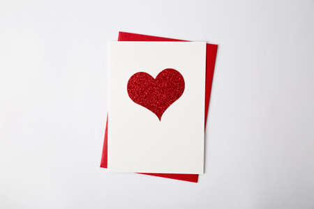 Heart shape backgound - Concept of love - redの写真素材