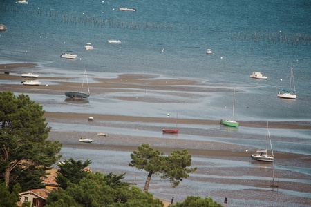 Boats on the sea の素材