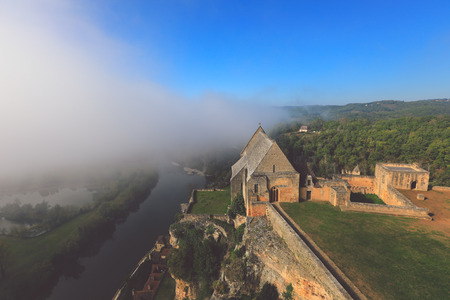 Chateau Beynac medieval castle in Dordogne Franceのeditorial素材