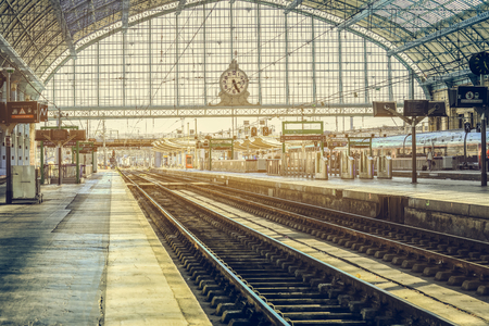 Train station Bordeaux-Saint-Jean. The current station building opened in 1898のeditorial素材