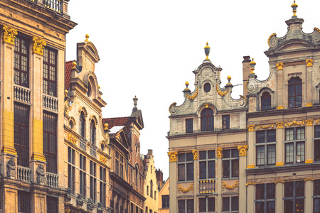 Grande Place, Grote Markt, Brussels, Belgium, Europeの写真素材