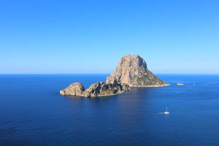 Mountain Es Vedra. Ibiza, Balearic Islands, Spainの写真素材