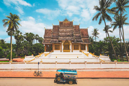 Royal Palace Museum in Luang Prabang, Laos.のeditorial素材