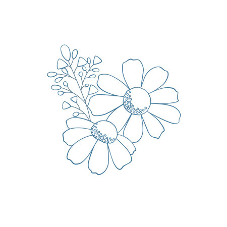 cute flower icon over white background. colorful design. vector illustrationのイラスト素材