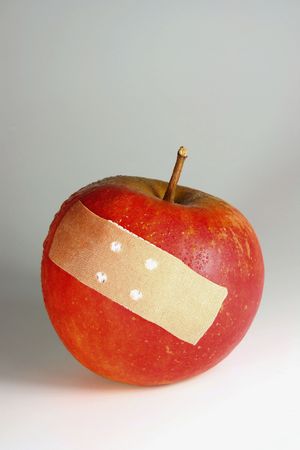 An apple a day keeps the doctor awayの写真素材