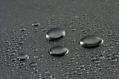 silver water dropsの写真素材