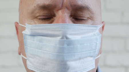 Doctor Image Wearing Protective Face Mask, Medical Person with Protection Equipment in a Quarantined...