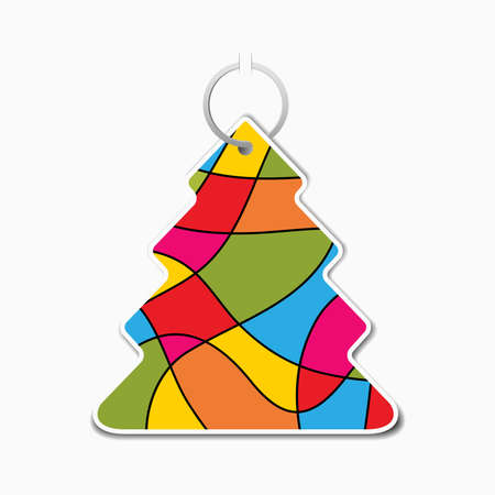 small colored fragrant tree with handleのイラスト素材