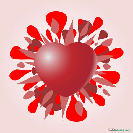 red heartのイラスト素材