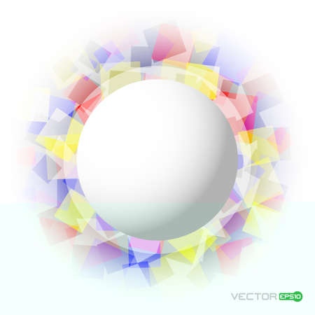 abstract transparent colored squares on a white backgroundのイラスト素材