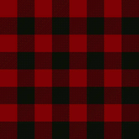 seamless illustration  red and black square tartan patternのイラスト素材