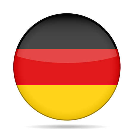 button with the national flag of Germanyのイラスト素材