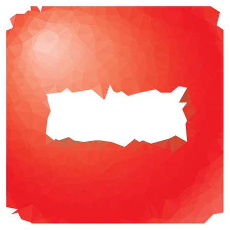 low poly - green square button with white minus symbolのイラスト素材