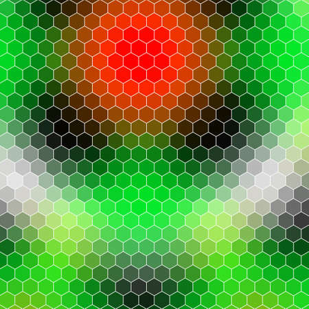 honeycomb background mosaic - colored abstract geometric hexagonのイラスト素材