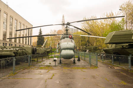 Russian Military Mil-Mi Helicopter with Two Propellersのeditorial素材