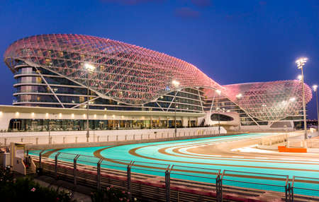 Yas Viceroy Hotel Abu Dhabi United Arab Emiratesのeditorial素材