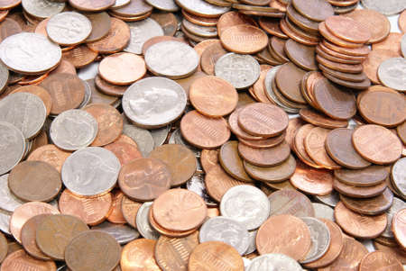 American coins background, texture, or concept