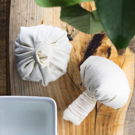 Spa bags for face massageの写真素材