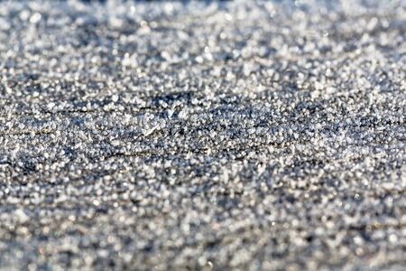 Frost water drops background in morning shiny siver lightの写真素材