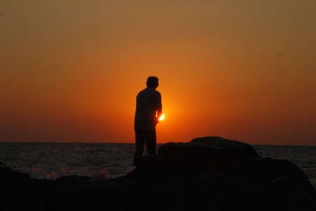 Sea Sunsetの写真素材