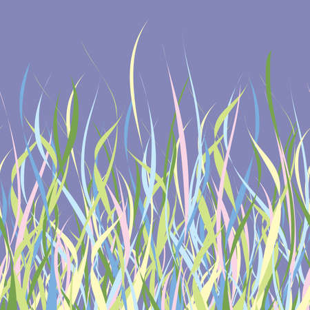 Abstract seamless colored grass backgroundのイラスト素材