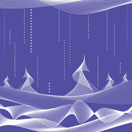 Abstract christmas background with treesのイラスト素材