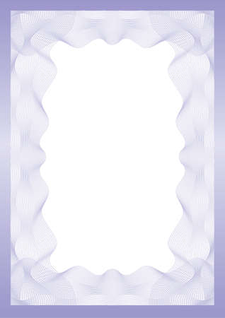 Guilloche frame for diploma or certificateのイラスト素材