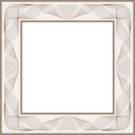 Guilloche frame for diploma or certificateのイラスト素材