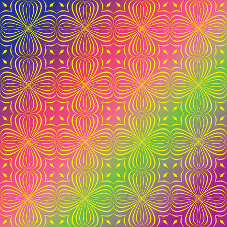 Seamless illustration of the yellow lines on a gradient backgroundのイラスト素材