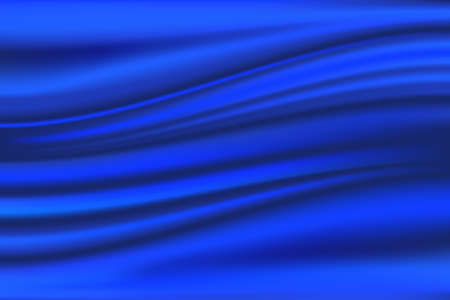 Blue satin waves. Silk backgroundのイラスト素材
