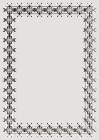Frame for diploma or certificate, vector illustrationのイラスト素材