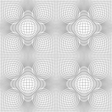 illustration of tangier grid, abstract guilloche backgroundのイラスト素材