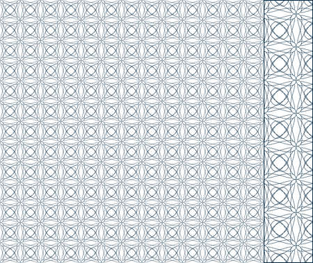 Vector seamless illustration of tangier grid, abstract guilloche backgroundのイラスト素材