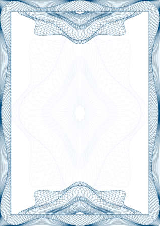 Guilloche frame for diploma or certificateのイラスト素材
