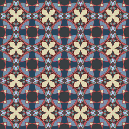 Seamless colorful retro pattern background