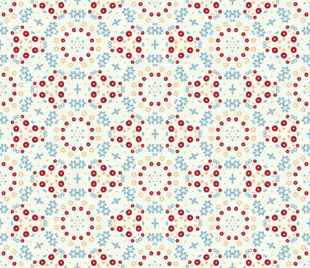 Creative design of a retro color background, seamless decorative pattern of the colored circles and...