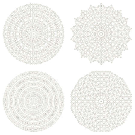 guilloche element for certificate, money designのイラスト素材