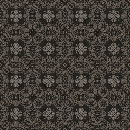 Creative design of a retro background in grey color, seamless illustration