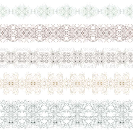 Ornamental floral seamless patternのイラスト素材