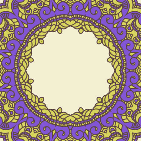 Vector round decorative design elementのイラスト素材