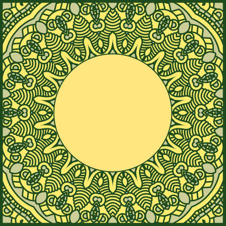 Ornamental round patternのイラスト素材