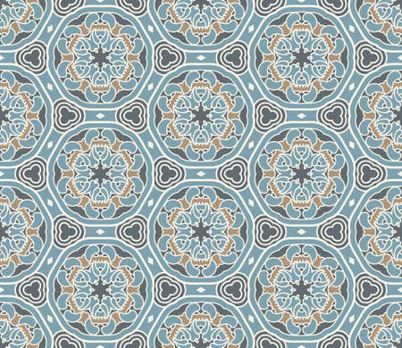 Seamless colorful retro pattern background