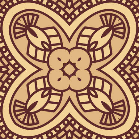 Vector square decorative design elementのイラスト素材