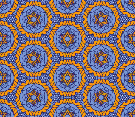 Seamless colorful retro pattern background