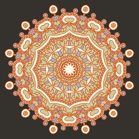 round decorative design elementのイラスト素材